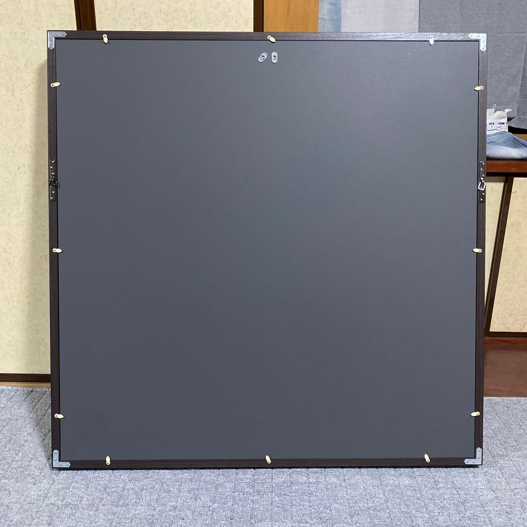 ユニフォーム額縁 UVカットアクリル板付き こげ茶木目