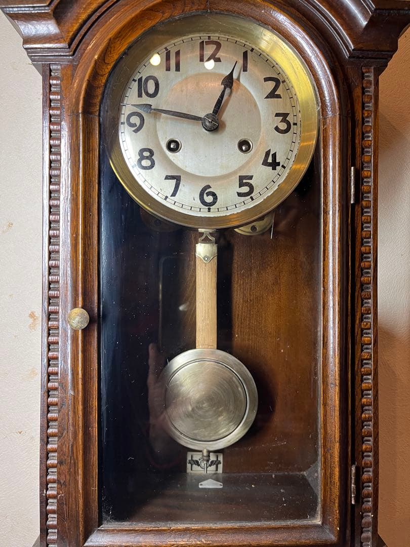 キンツレー　独　柱時計　古時計　振り子　ゼンマイ　アンティーク　レトロ　精工舎