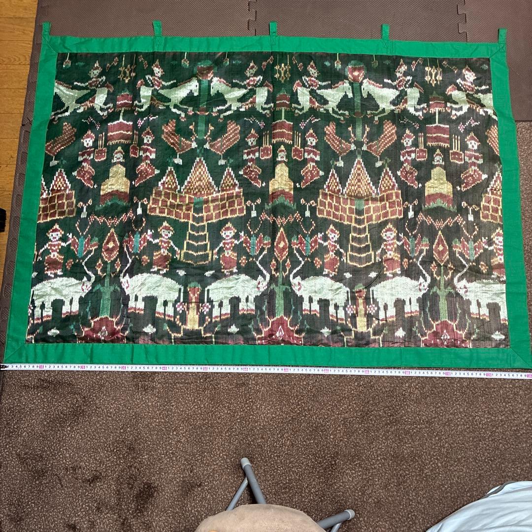 インドネシア領のイカット、織物タペストリー、装飾壁掛け大型約130x98