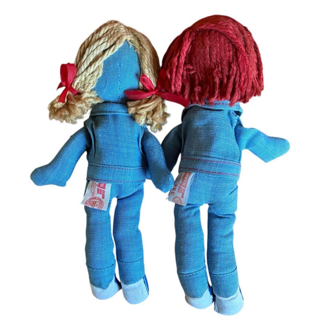 【超レア・2個セット】LEVI'S リーバイス デニムラグドール 非売品 ペア