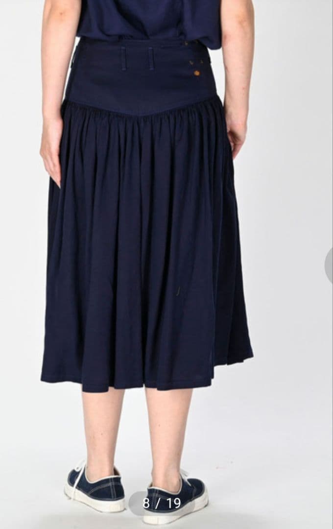 45R　45rpm　テンセルのレイレイ　キュロットスカート（白）