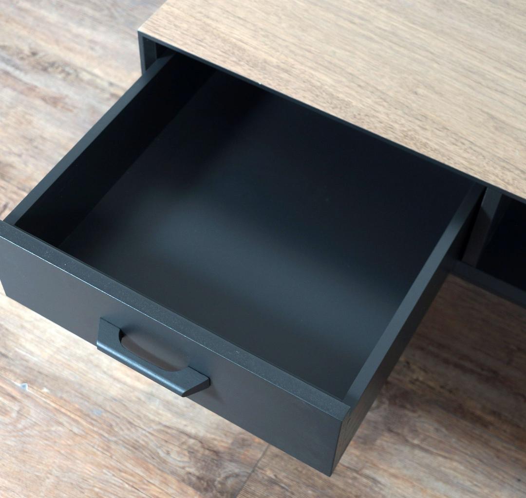 ゴル　センターテーブル 両面から引き出せる 引き出し付き　100cm