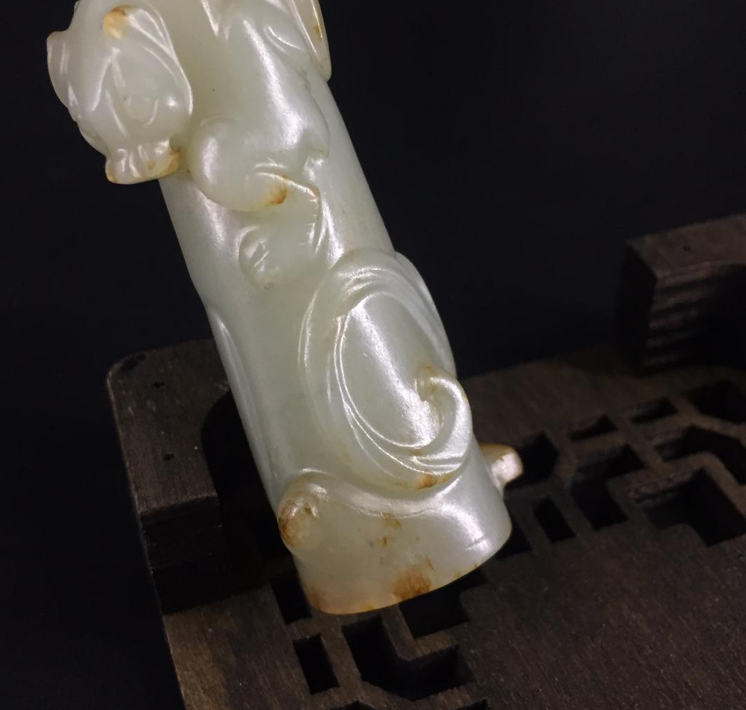 漢代 螭竜紋玉勒佩 古玉老玉和田玉装身具 中国美術ペンダント骨董收藏