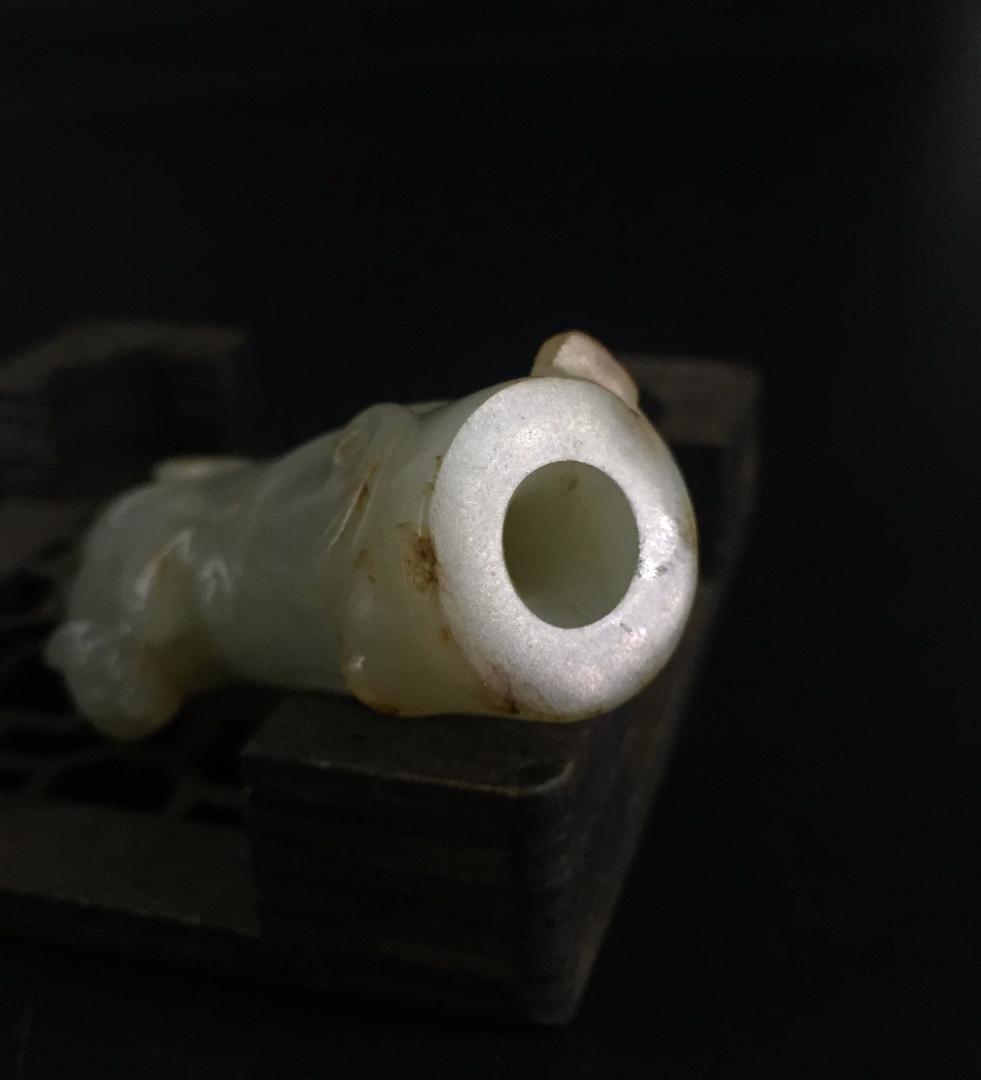 漢代 螭竜紋玉勒佩 古玉老玉和田玉装身具 中国美術ペンダント骨董收藏