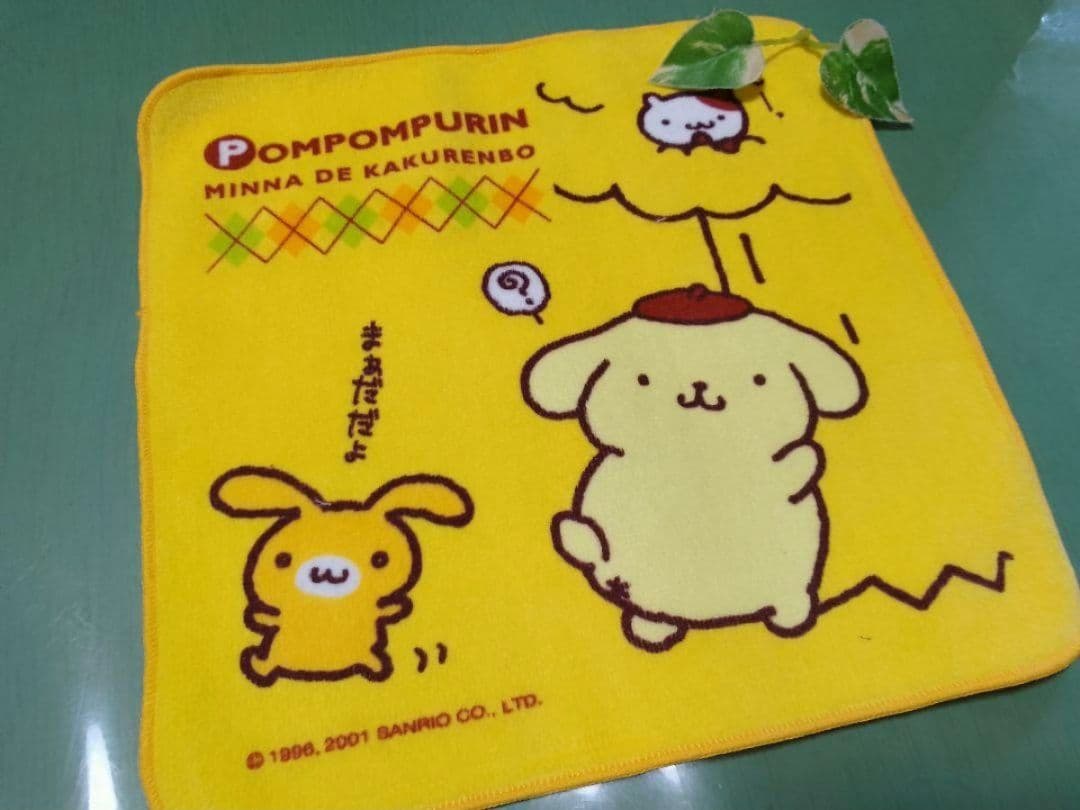◆昭和レトロ激レア◆3枚◆ポムポムプリン◆ウォッシュタオル　ミニタオル　ハンカチ