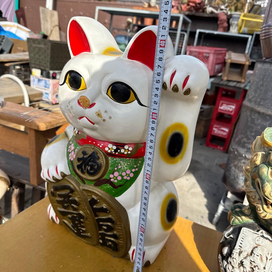 招き猫　まねきねこ　特大サイズ　アンティーク　骨董品