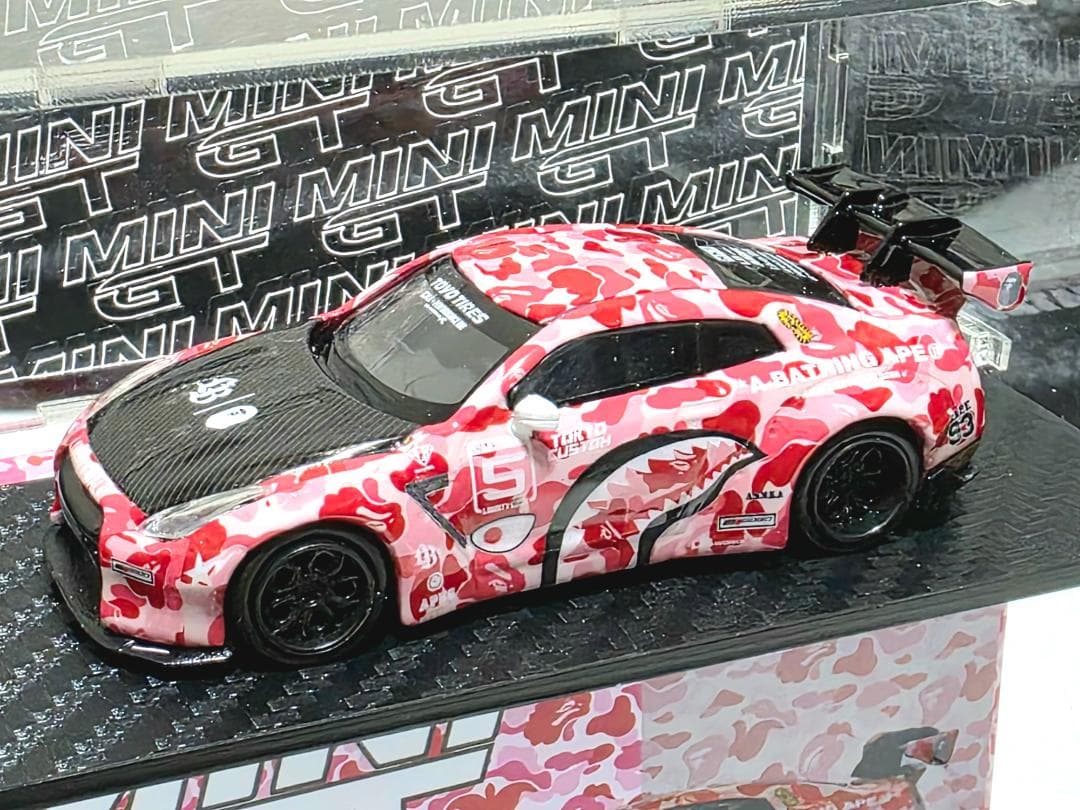 限定 LBWK Mini GT BAPE 日産 R35 + ケース付き