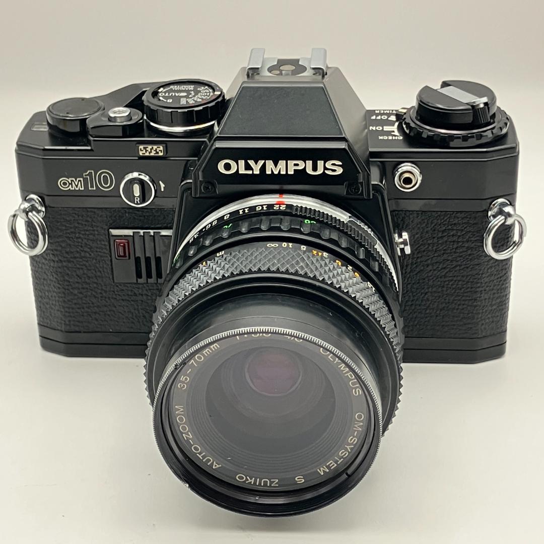 動作品OLYMPUS OM-10 ブラック , S.Zuikou 35-70mm