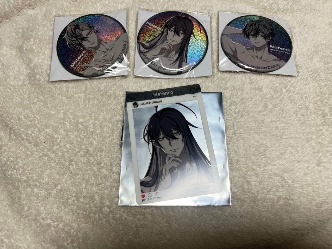 ヒプノシスマイク　ヒプマイ　10th 麻天狼　バッジ　sns風クリアカード