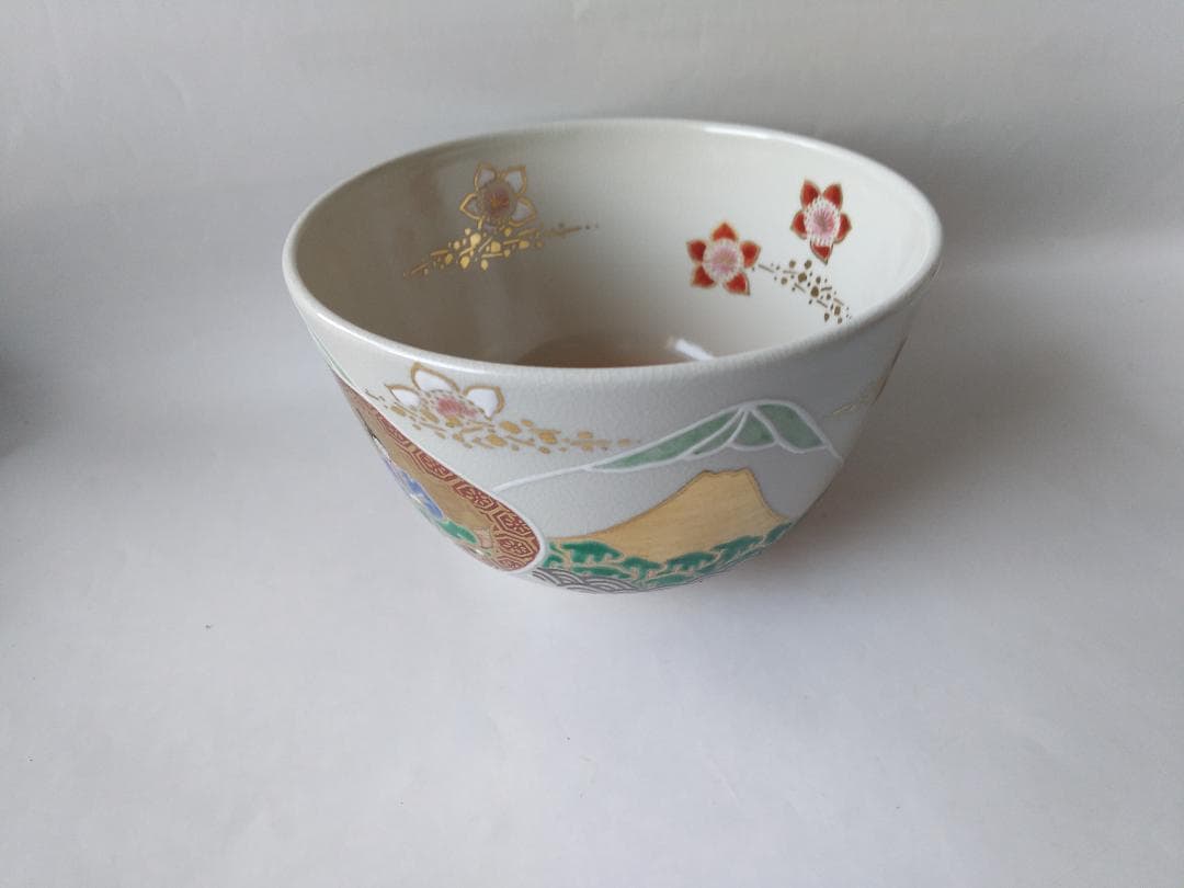 中村秋峰 作 仁清写貝合雛絵 茶碗 共箱 共布 栞 茶道具 茶器 抹茶碗 新品