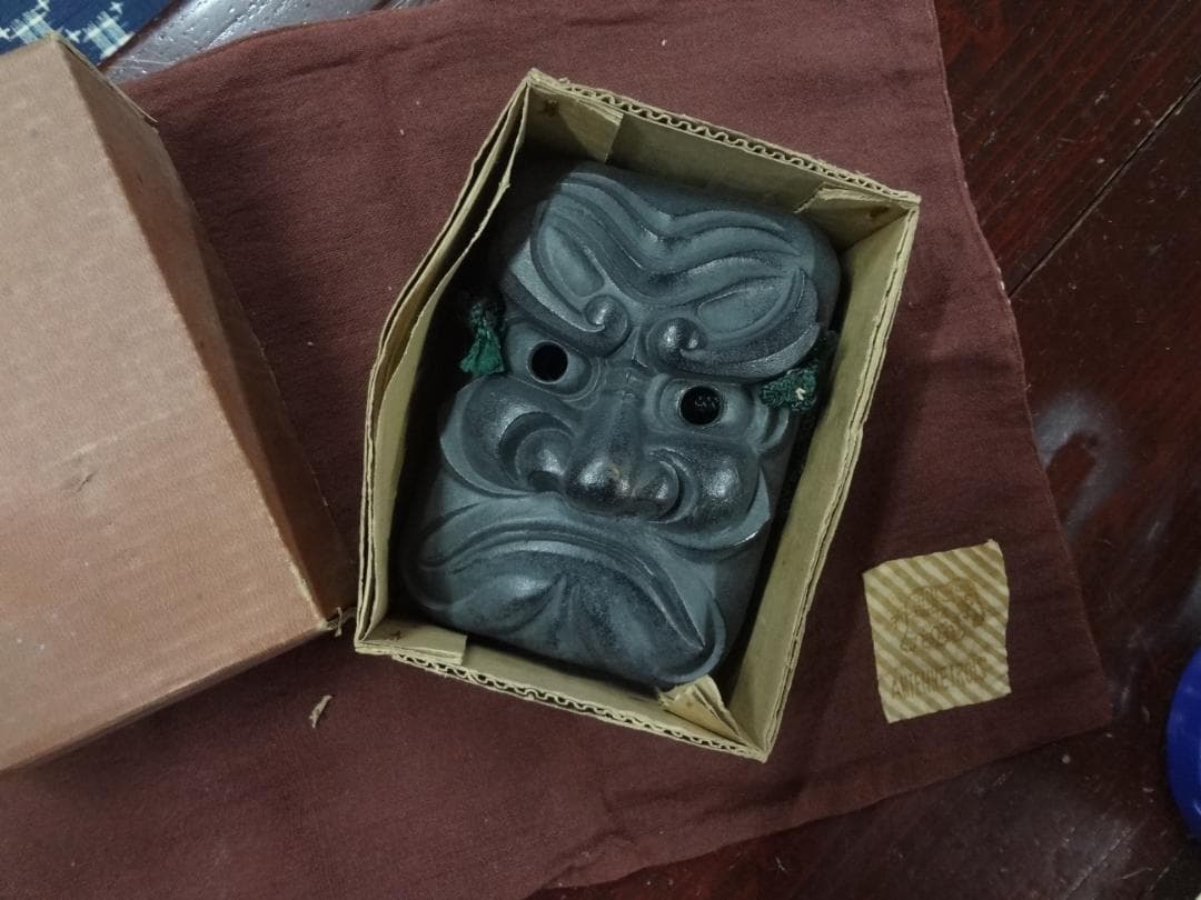 鬼面3面セット南部鉄器 オリジナル　●神事・厄除け１６×１２ｃｍ●入手困難