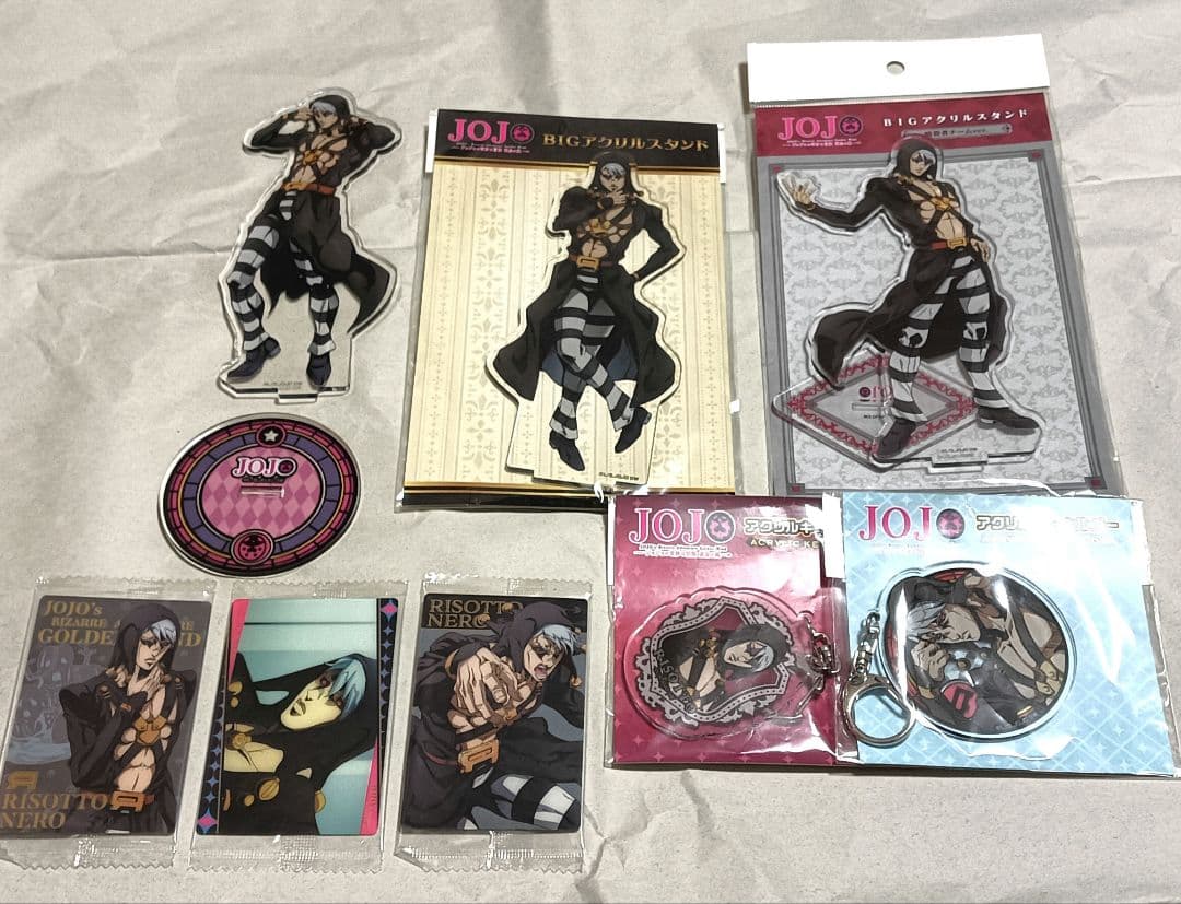 ジョジョの奇妙な冒険　リゾット　アクリルスタンド　アクリルキーホルダー　カード