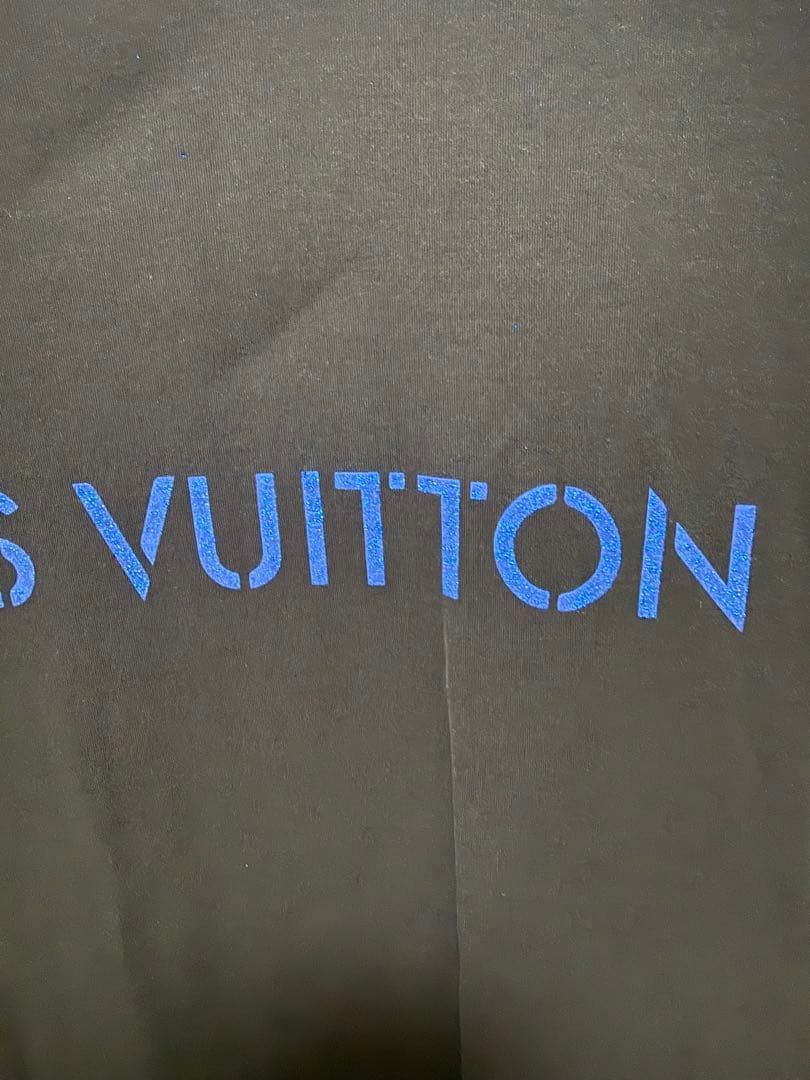 LOUIS VUITTON×fragment ブラック Tシャツ xxs