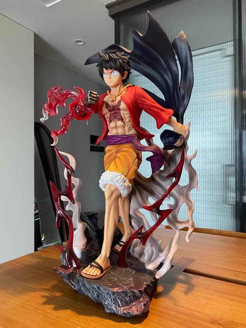 美品ワンピース 、ルフィ 鬼ヶ島 マント ガレージキット フィギュア