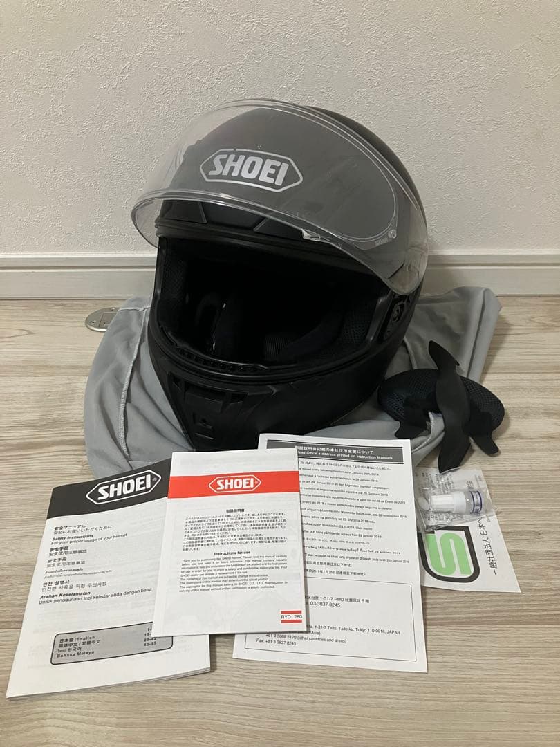 SHOEI フルフェイスヘルメット マットブラック Lサイズ RYD