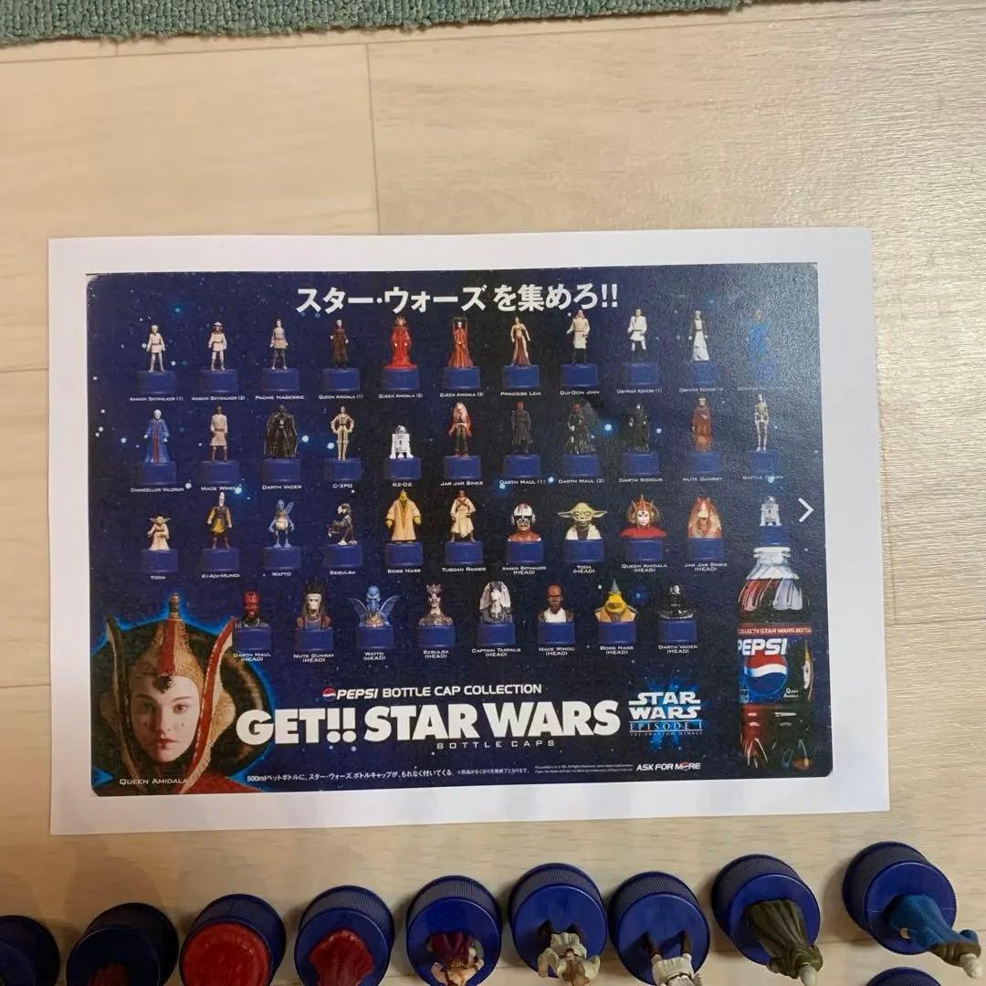 スターウォーズ　ボトルキャプ　エピソードⅠ.Ⅱ.Ⅲコンプリート