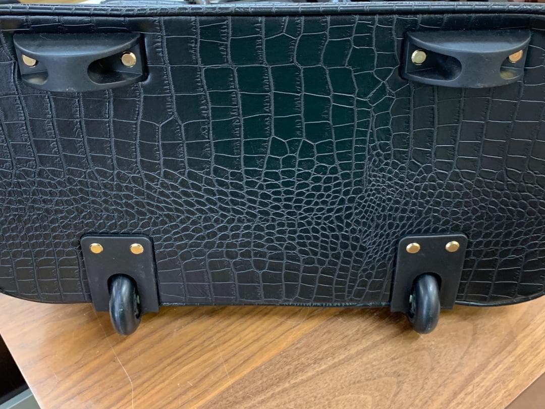 未使用タグ付き COOCO クーコ クロコ型押し キャリーカート