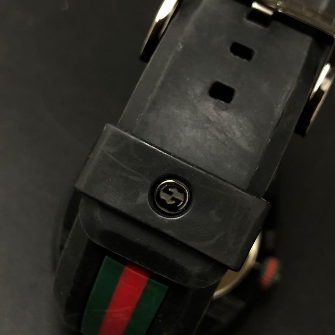 (C052309)GUCCI 137.1 腕時計 ラバーシェリーライン グッチ