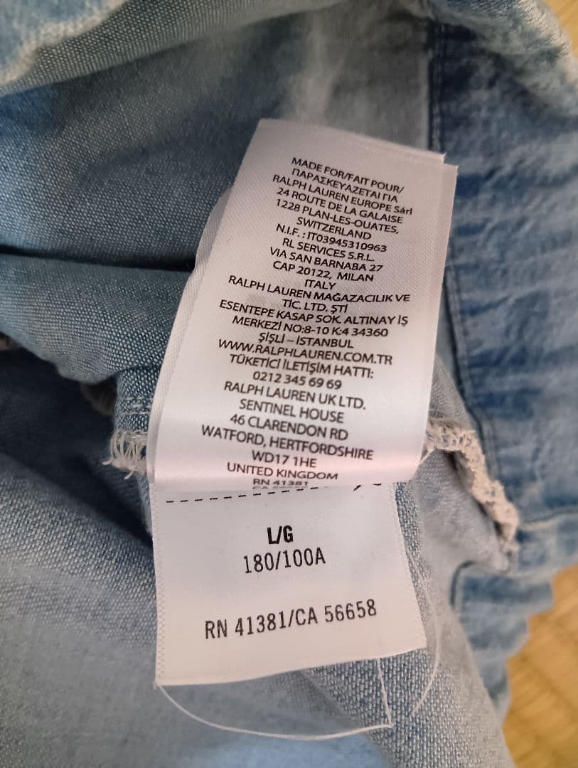 R*君様 ポロスポーツ デニム アノラックジャケット ラルフローレン Lサイズ