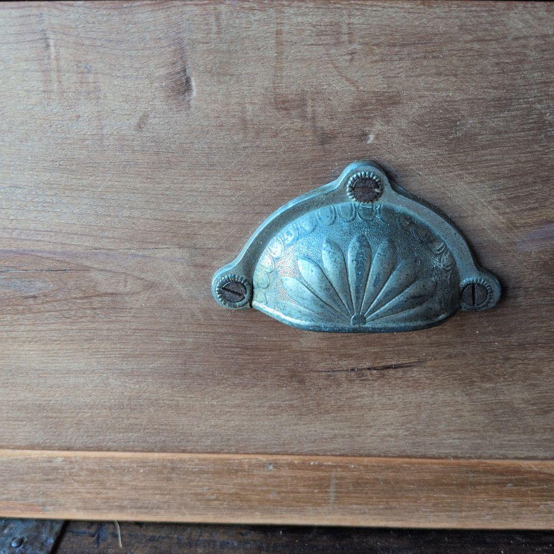 アンティーク大正時代木製茶箪笥 引き出し付き コンパクト