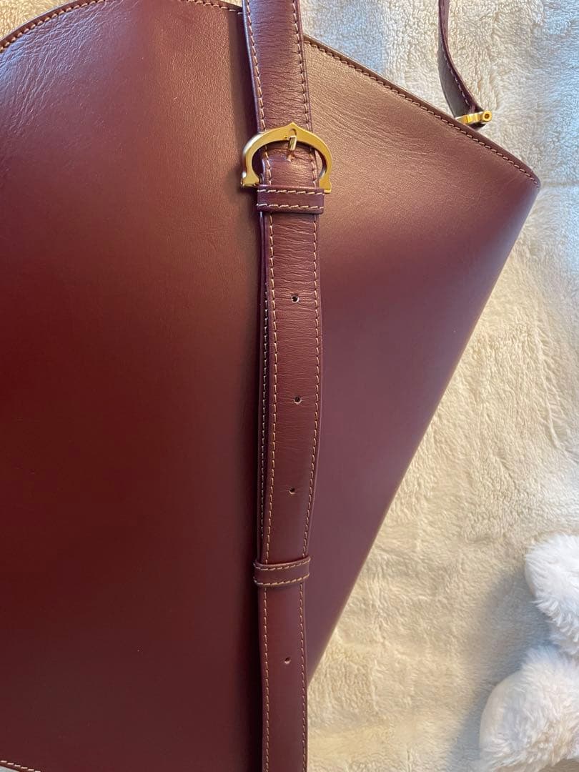 Must de CartierショルダーBag ボルドー極美品