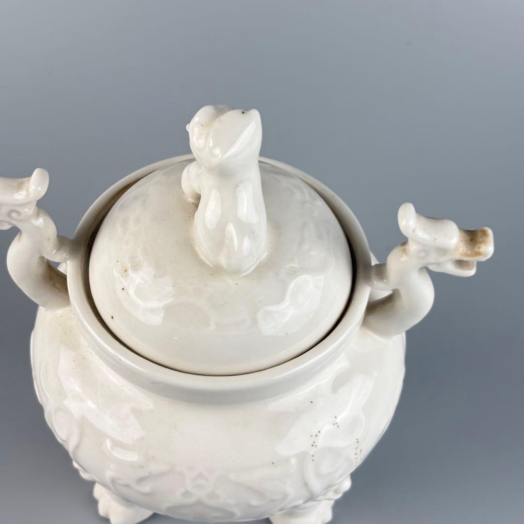 中国　白磁 香炉 三足炉