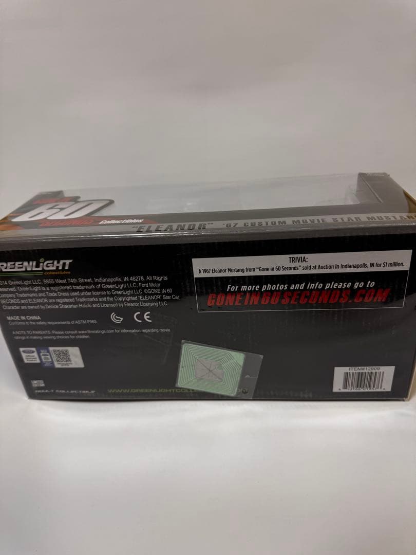 60セカンズ 1/18 エレノア　グリーンライト シェルビーマスタング