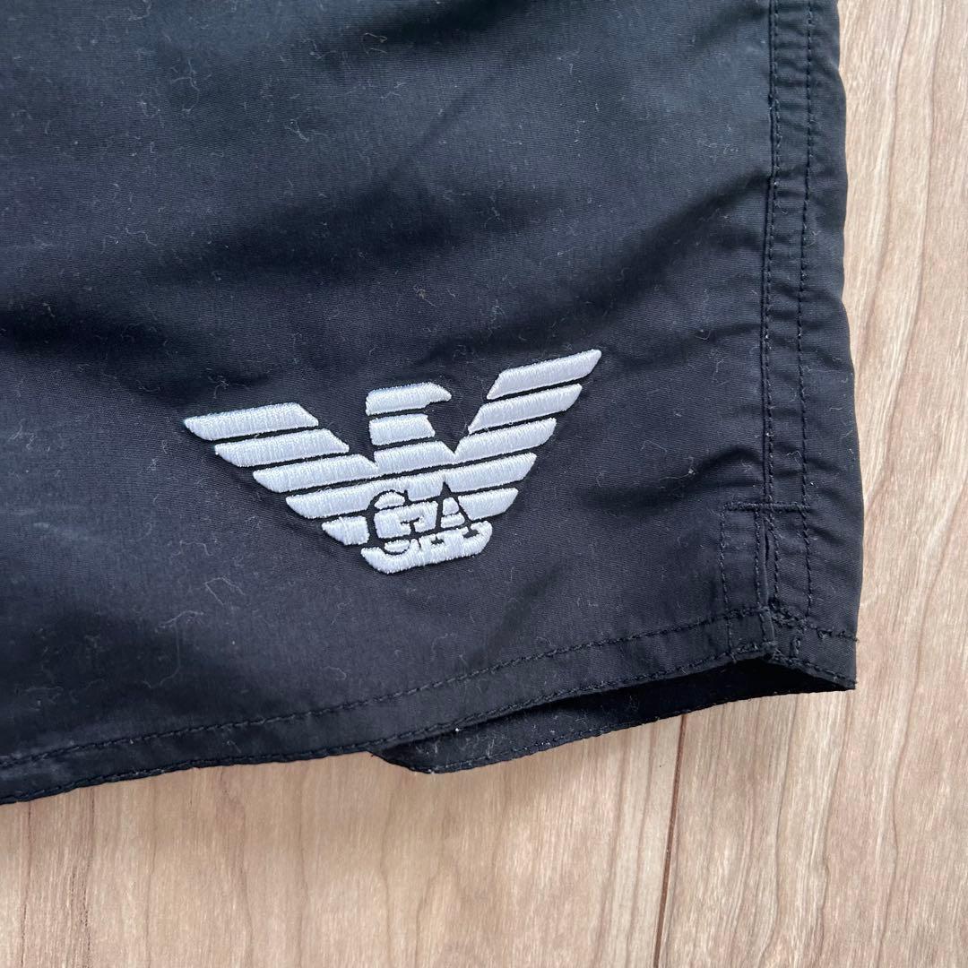 美品　エンポリオアルマーニ　メンズ　スイムウェア　ショートパンツ　M 黒
