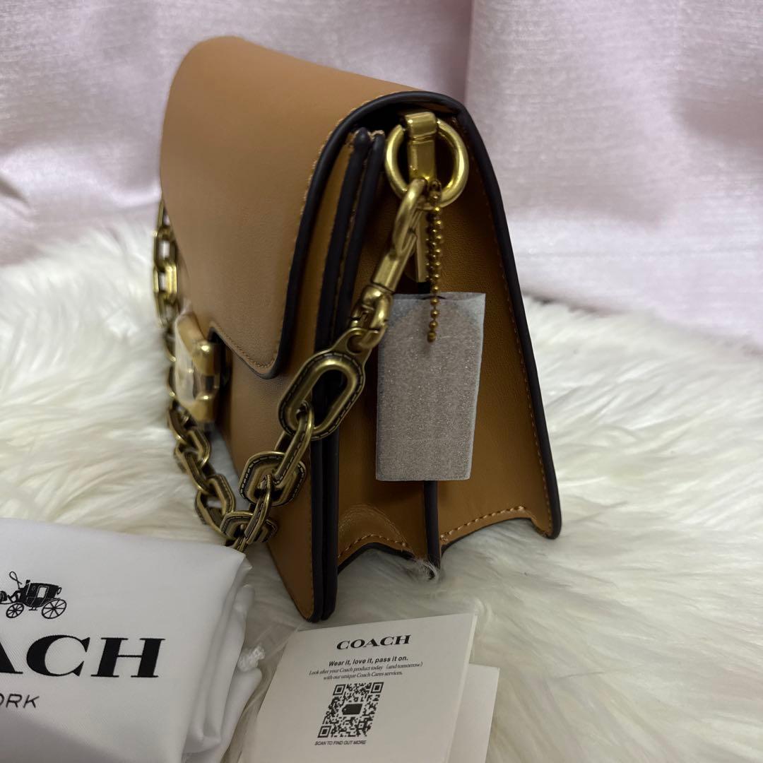 COACH ベージュ ショルダーバッグアウトレット