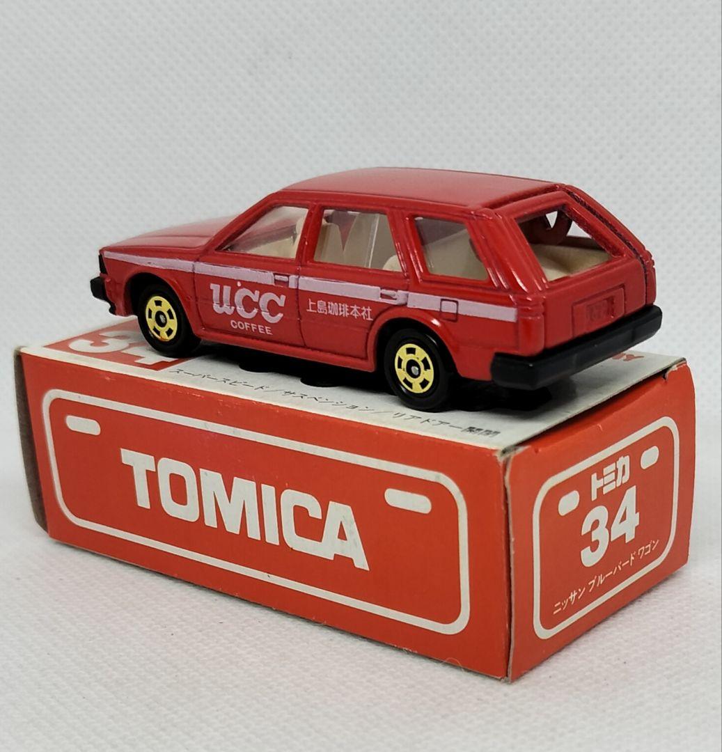 《赤箱トミカ34-4-1》ブルーバードワゴン【UCC上島コーヒー】初期ロット美品