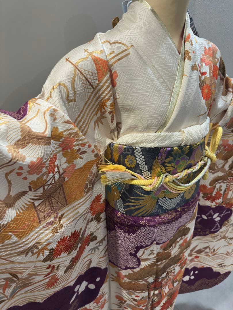 正絹　振袖　単品