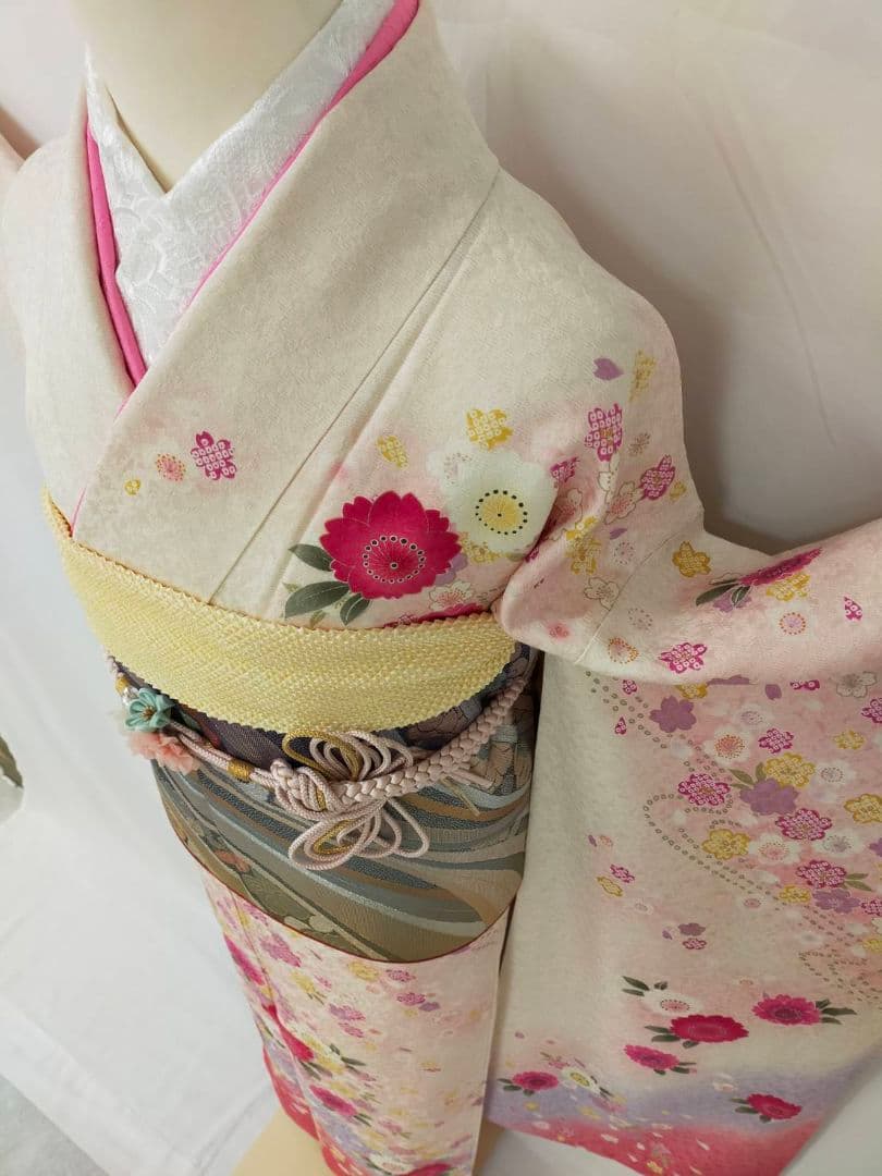 売約済み【Princess- Style】★★正絹　振袖セット(振袖長襦袢)★★