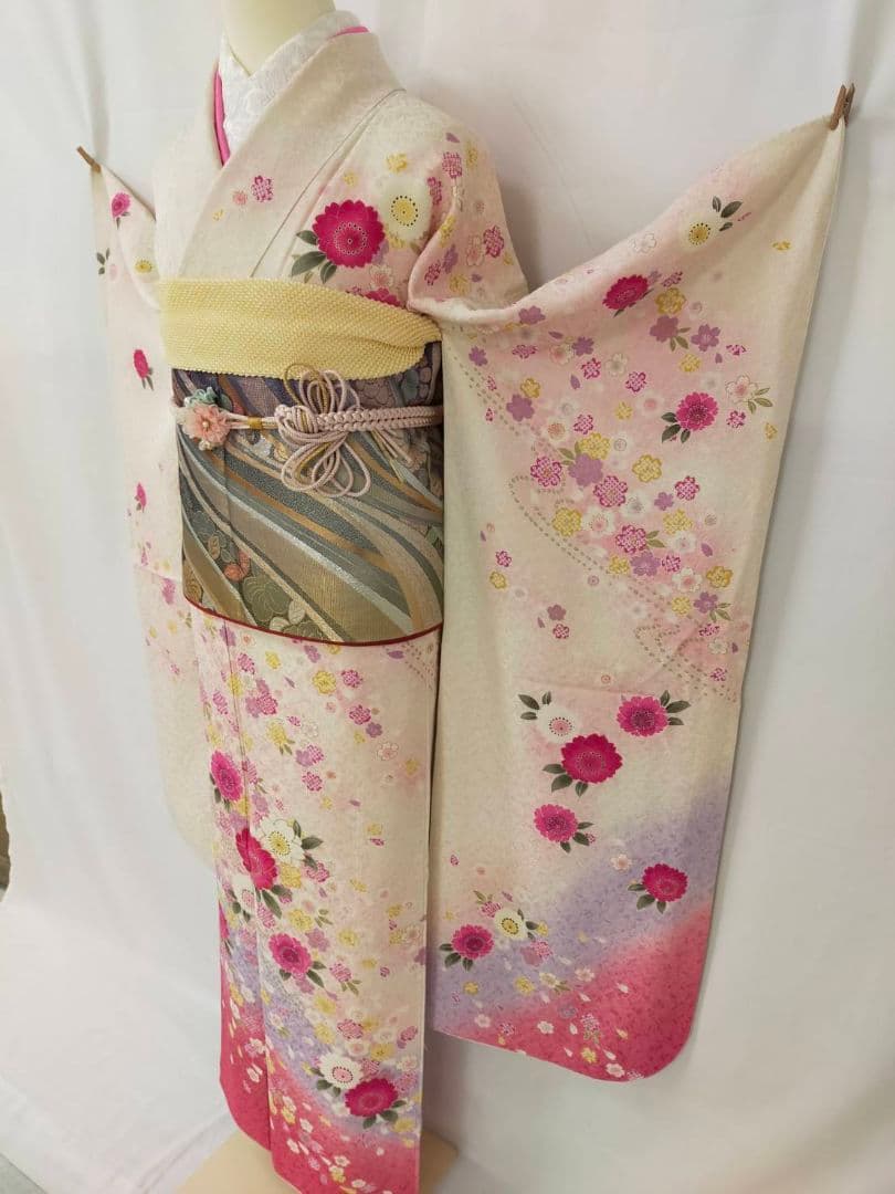 売約済み【Princess- Style】★★正絹　振袖セット(振袖長襦袢)★★