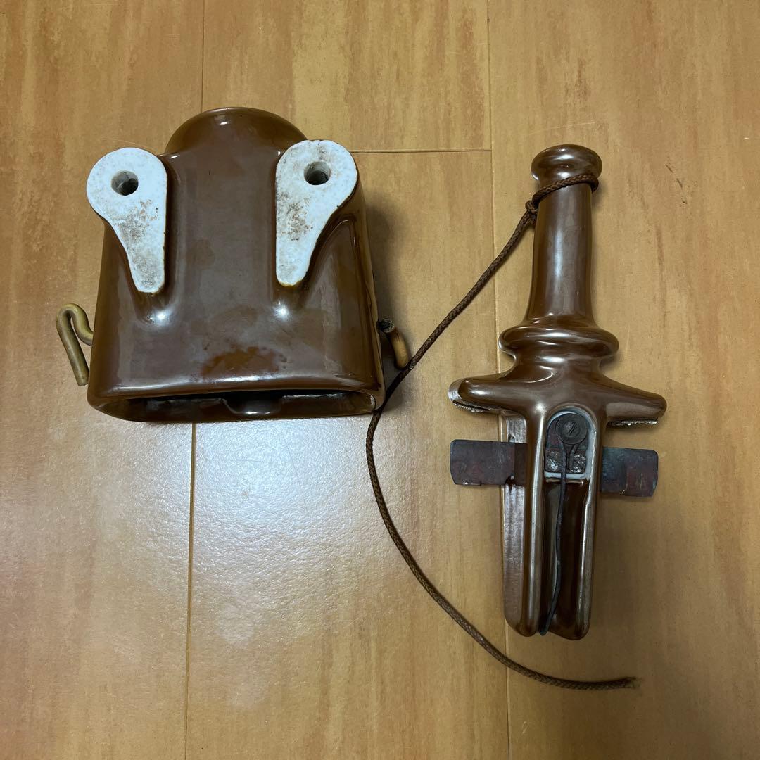 【レア・昭和レトロ】日本碍子製ダルマスイッチ　分岐高圧碍子(がいし)型開閉器