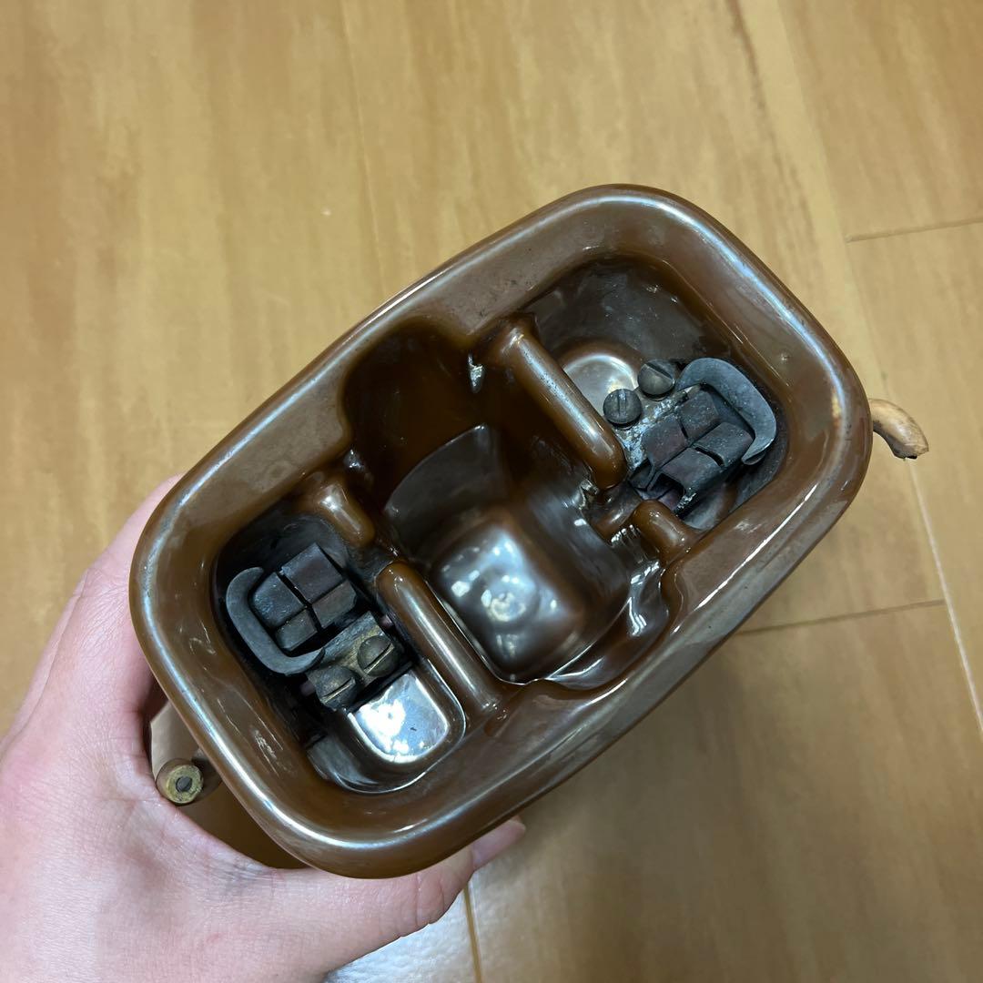 【レア・昭和レトロ】日本碍子製ダルマスイッチ　分岐高圧碍子(がいし)型開閉器