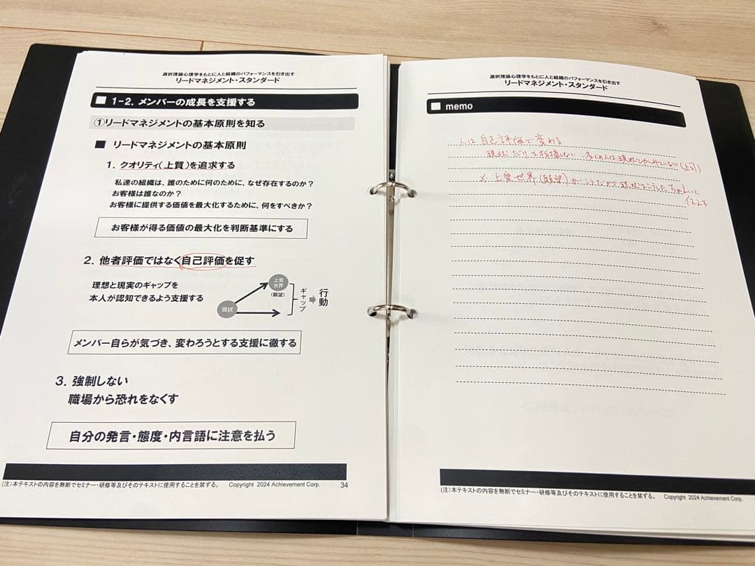 アチーブメント　リードマネジメントセミナー受講テキスト