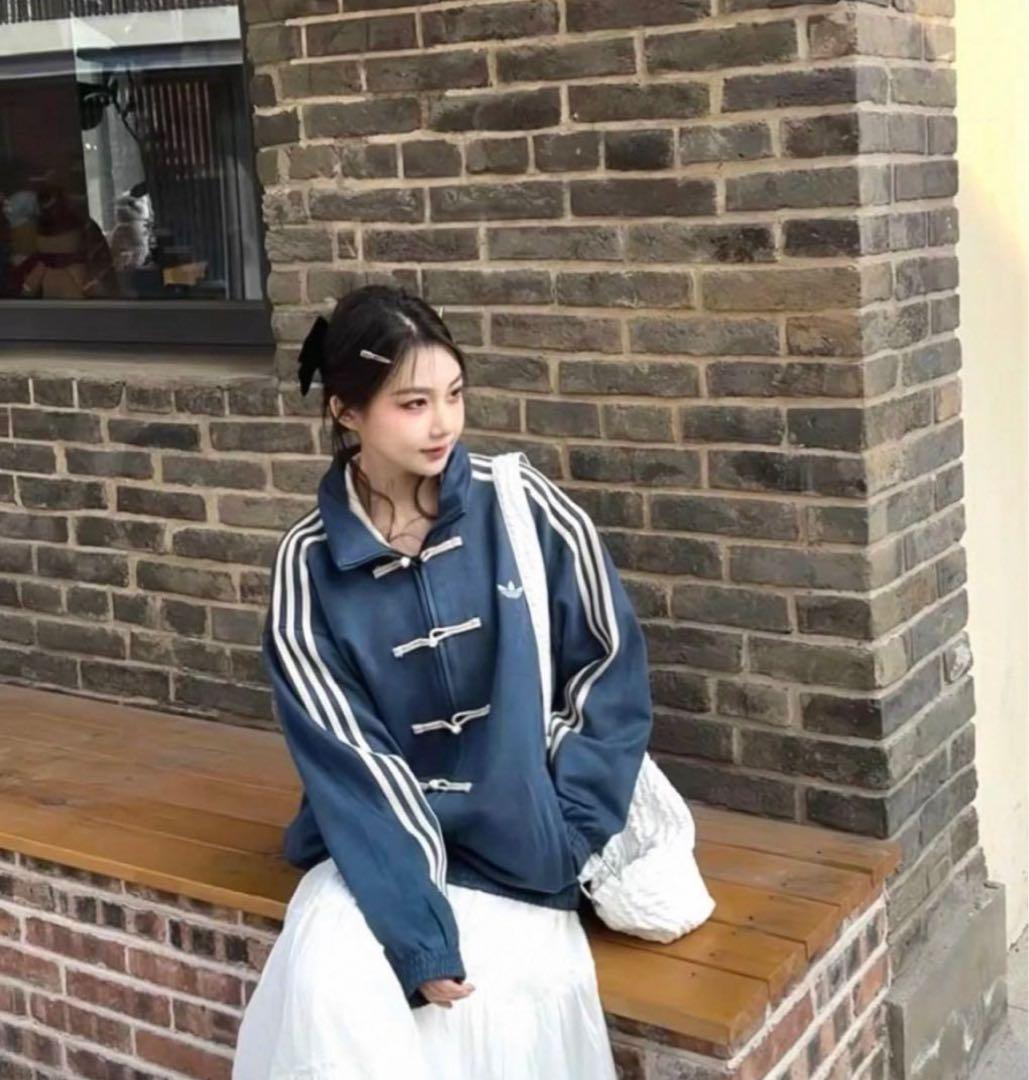 adidas アディダス 中国限定 巳年チャイナトラックジャケット ネイビーXL