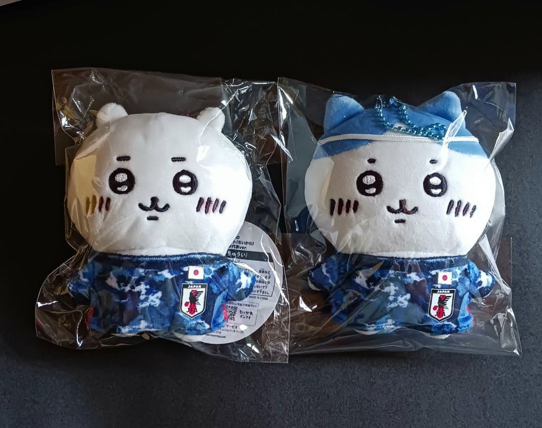 本日のみ値下げ■２点セット■ちいかわ　ハチワレ　日本代表　マスコット　サッカー