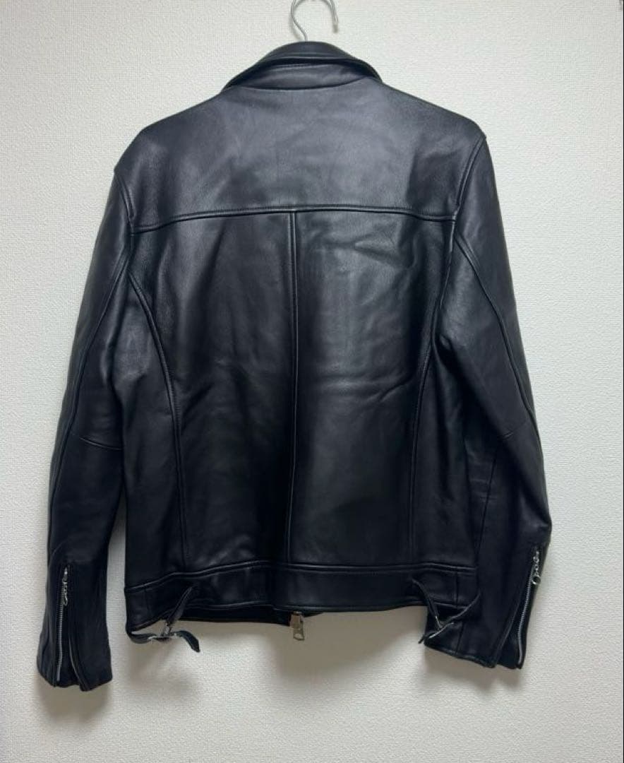 美品　BACK NUMBER ライダース ジャケット 羊革 ブラック　M