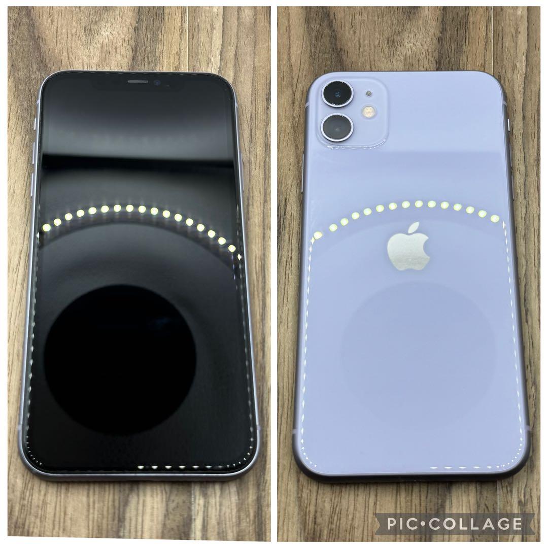 【美品】iPhone11 パープル 256GB SIMフリー 新品バッテリー
