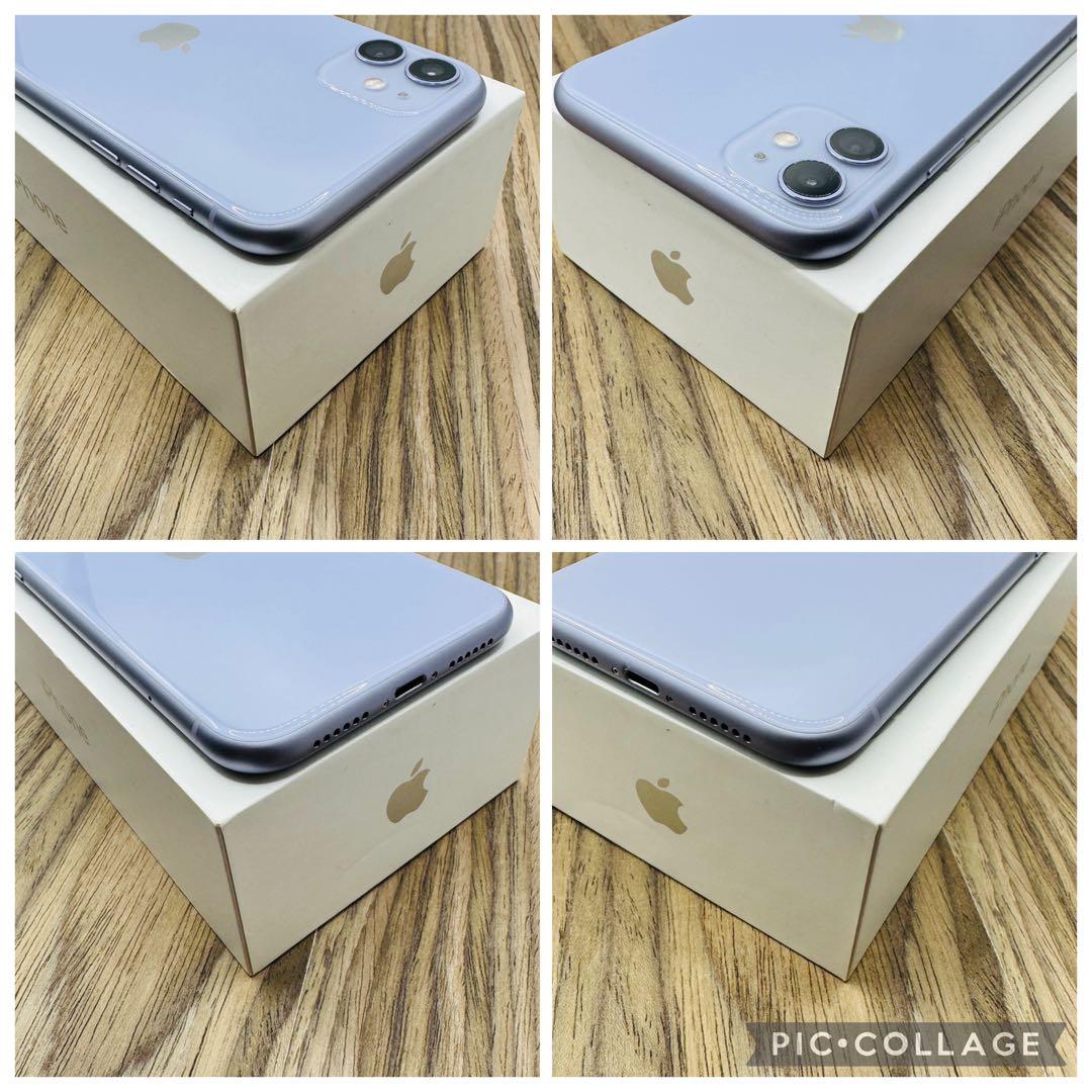 【美品】iPhone11 パープル 256GB SIMフリー 新品バッテリー