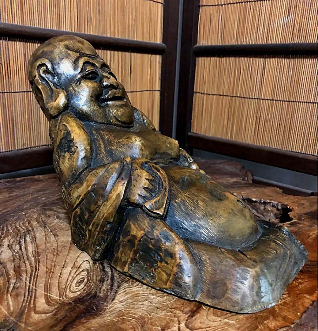 仏教美術 七福神 とろとろ 古竹彫り 弥勒菩薩 仏像