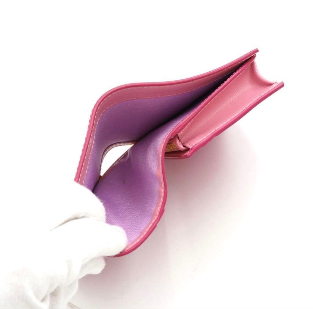 ✨未使用展示品✨　Ferragamo ミニ財布　ガンチーニ　バイカラー　二つ折り