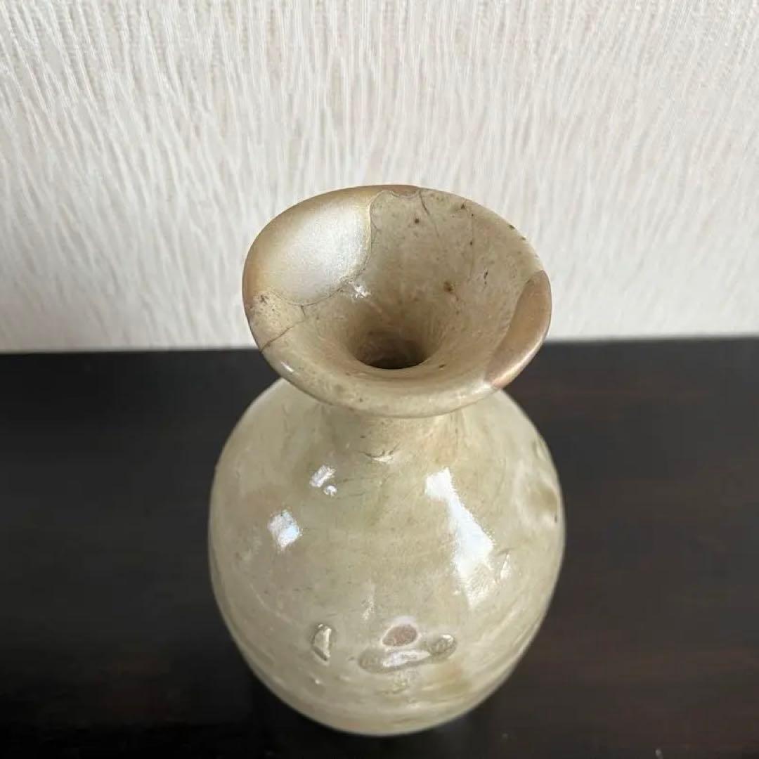 志野織部　徳利　金継ぎ