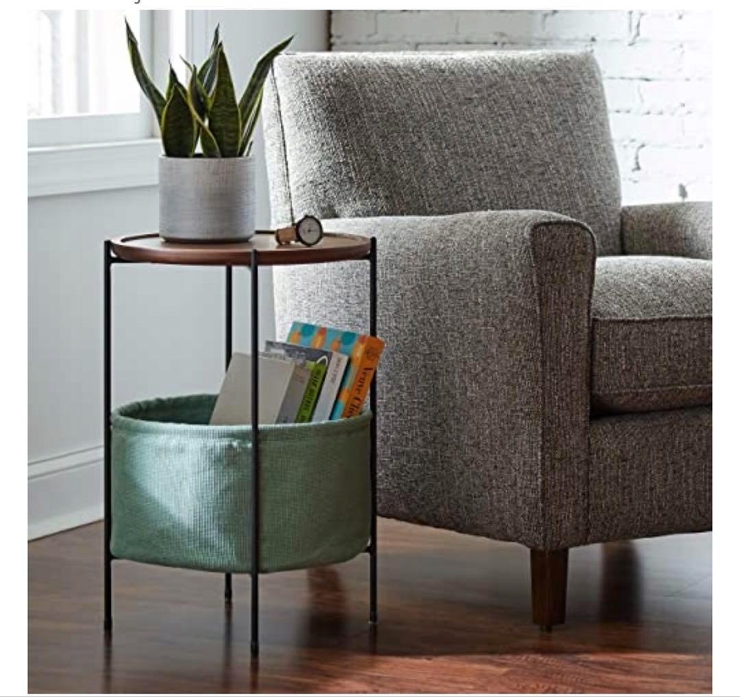 STOLIK PODRĘCZNY OKRĄGŁY RIVET ORZECH