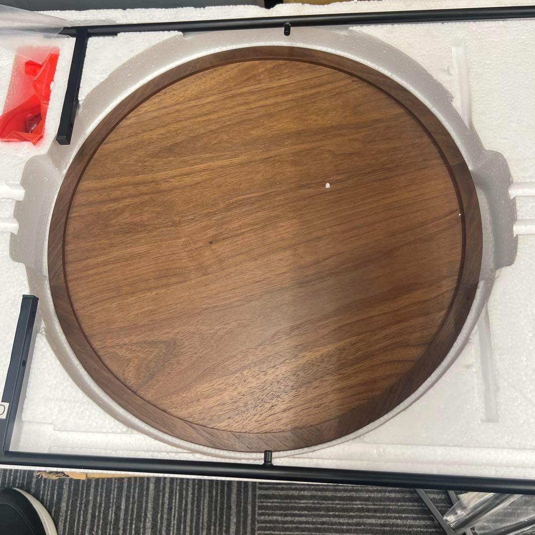 STOLIK PODRĘCZNY OKRĄGŁY RIVET ORZECH