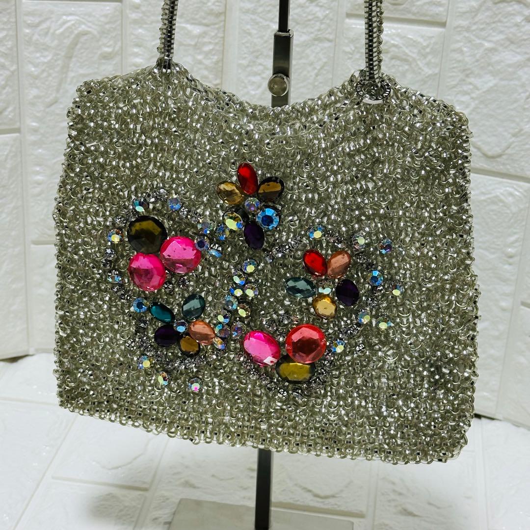 【希少】アンテプリマ ハンドバッグ ビジュー マルチカラー レディース