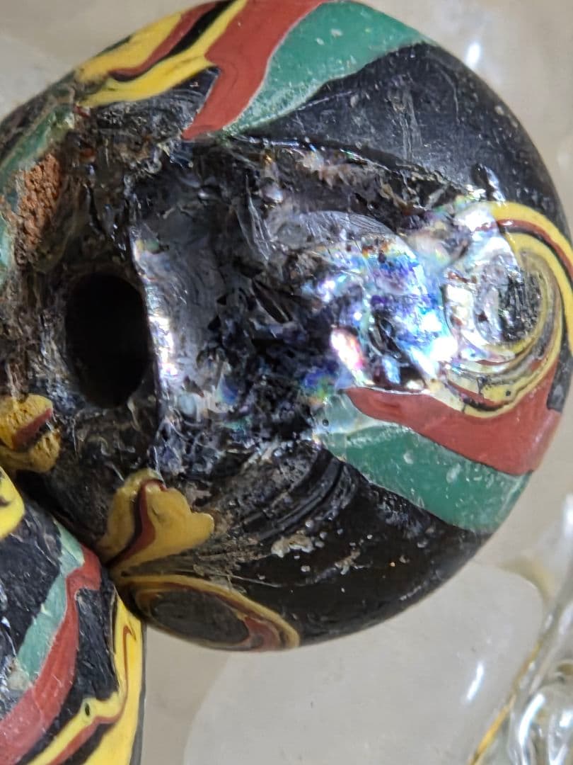 022　キングビーズ　割れ銀化あり　king beads　ビーズ5個セット