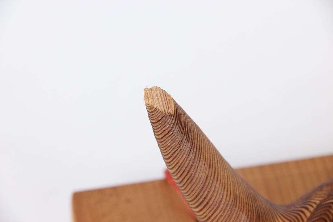 千寿屋久杉 般若面 能面 魔除 芳雲 木彫 飾面 掛面 欠けあり ES11-12