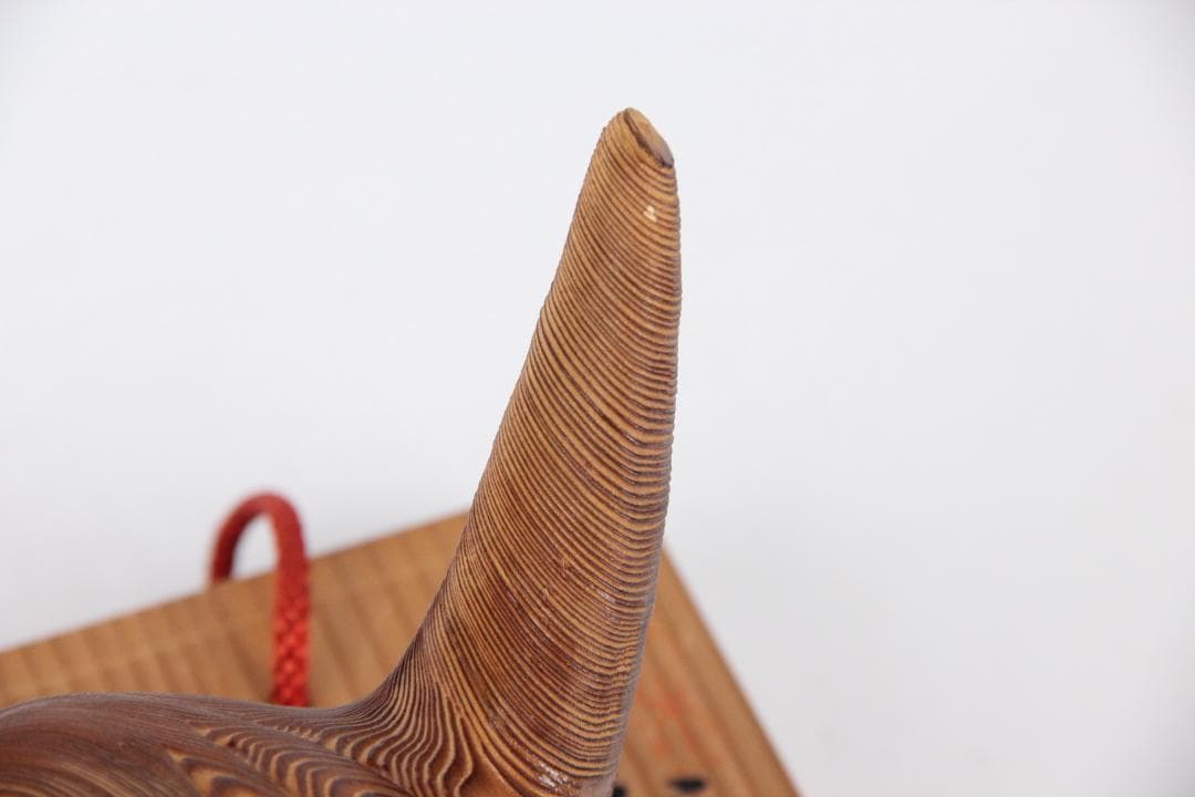 千寿屋久杉 般若面 能面 魔除 芳雲 木彫 飾面 掛面 欠けあり ES11-12